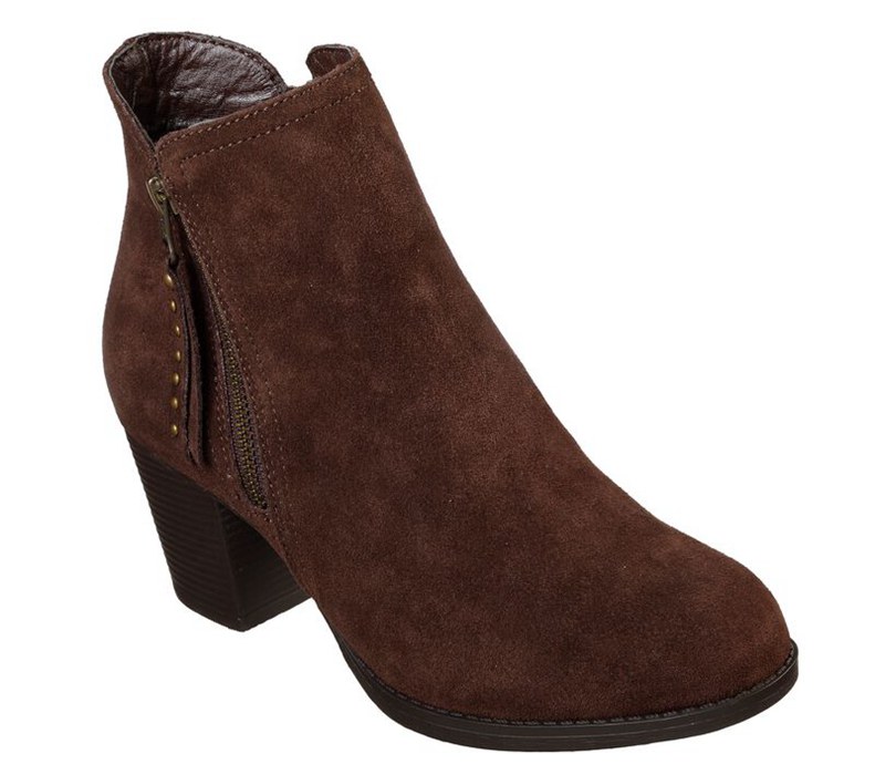 Skechers Taxi - Don't Trip - Womens Boots Chocolate [AU-MS6898]